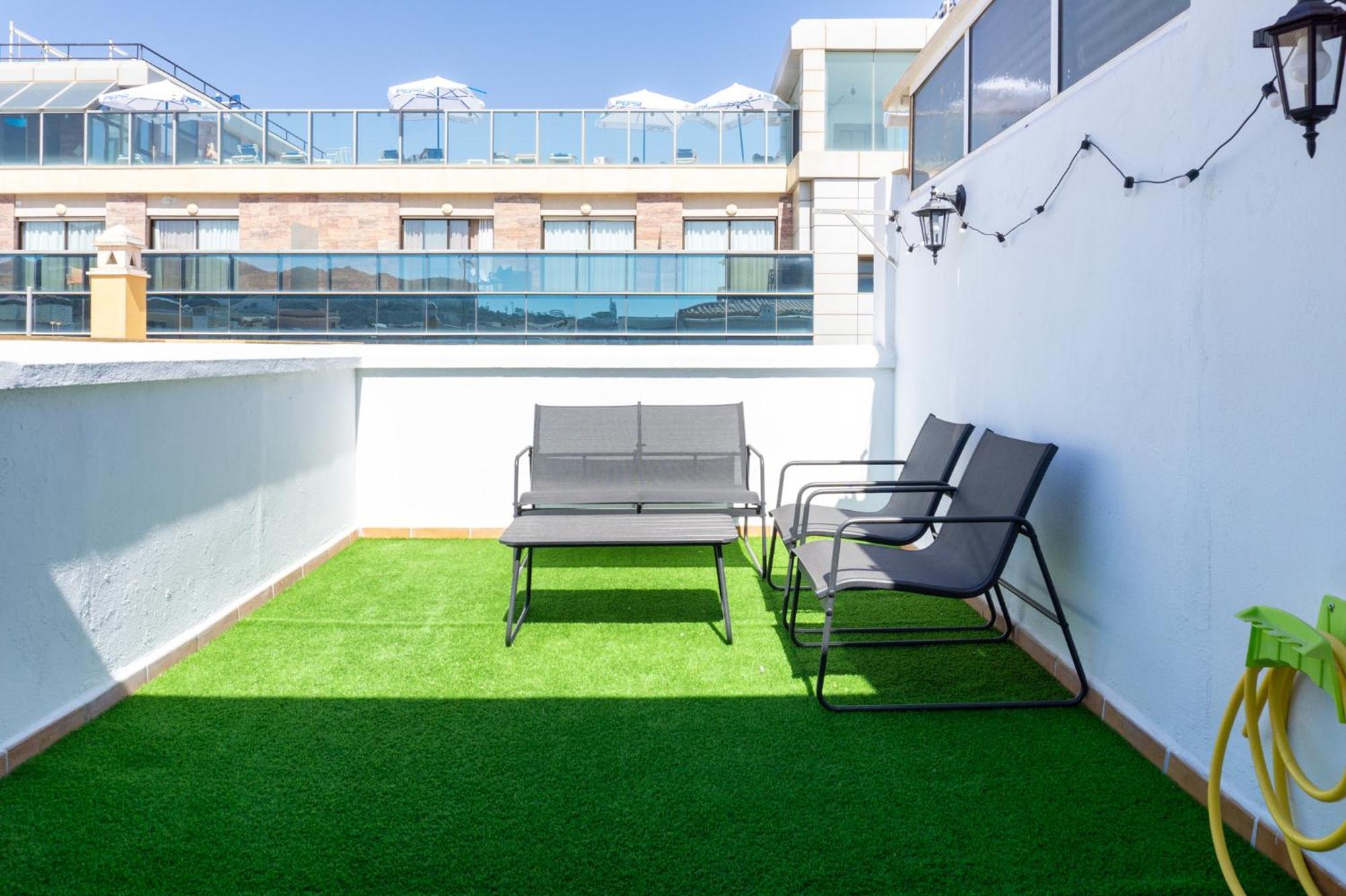 Apartamento Con Terraza En La Playa La Cala Del Moral エクステリア 写真